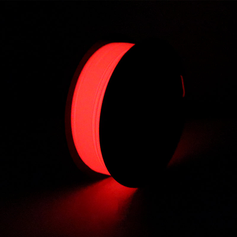 Red glow in the dark pla filament